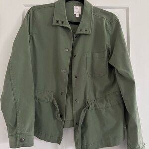 LC Lauren Conrad Military-Inspired Olive Utility Jacket
